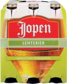 Jopen Lentebier set van 6 flesjes á 0,30 liter Jopen Lentebier set van 6 flesjes á 0,30 liter
